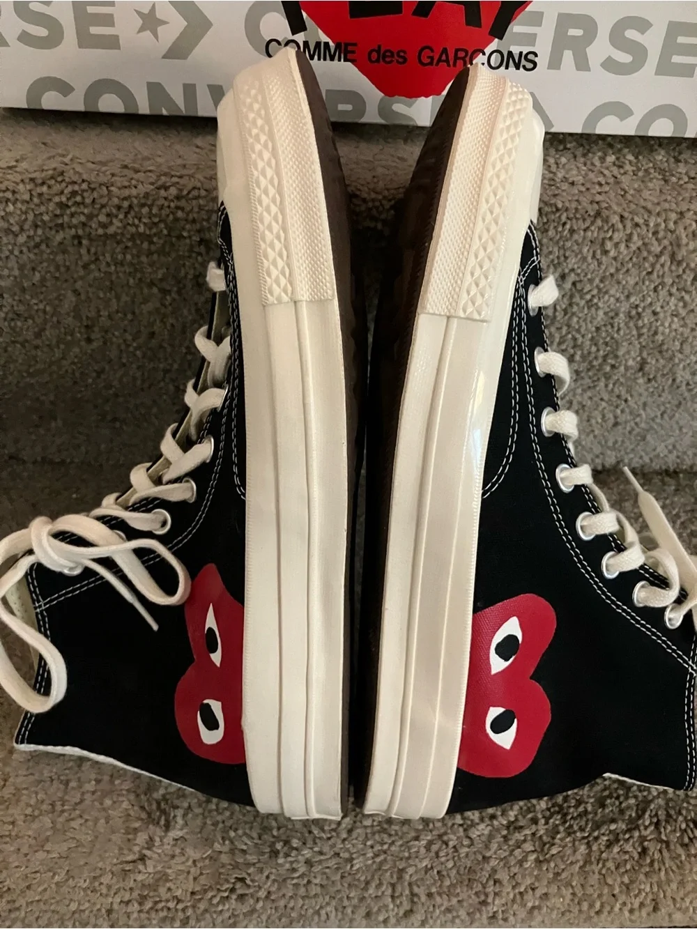 NWB CONVERSE X PLAY COMME DES GARÇONS CHUCK 70 HIGH TOP SNEAKERS MNS 10 WMS 12